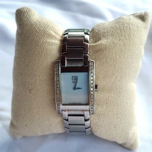 Esquire Mother of Pearl and Diamond Ladies Watch.